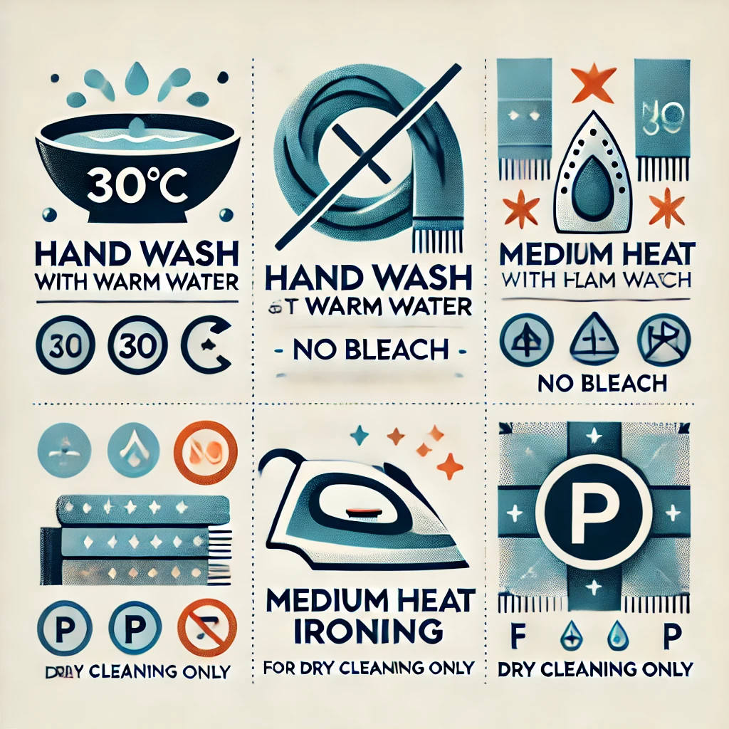 معنای علامت ها و لیبل شال و روسری