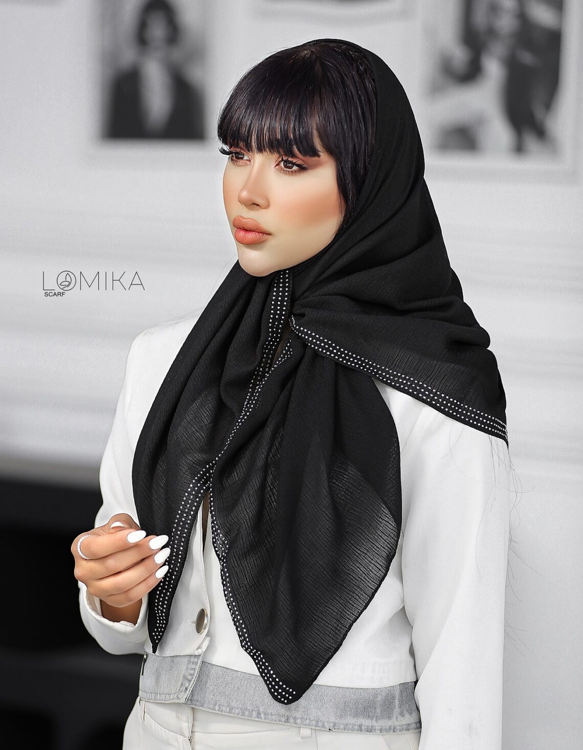 شال و روسری مشکی