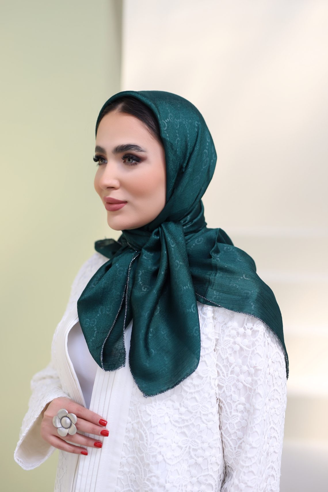 روسری مجلسی برای عروسی