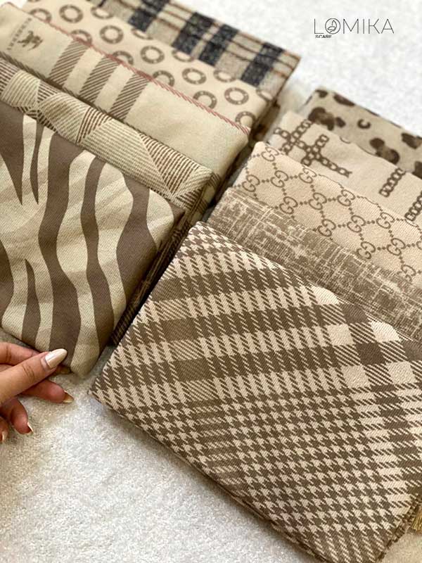 شال جیر پک کرم بسته10طرحی کد sc80 (عمده)