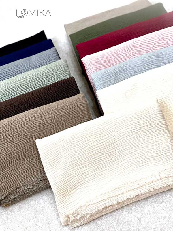 شال پلیسه دورریش بسته13رنگی کد sp51 (عمده)