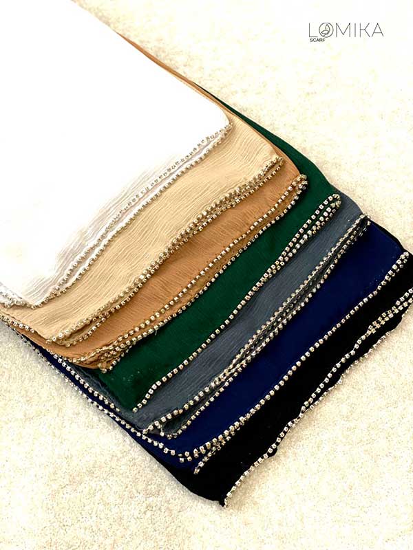 روسری درختی دورنگین بسته8رنگی کد rm18 (عمده)