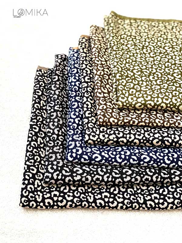 روسری چاپ خیس بسته6رنگی کد r143 (عمده)