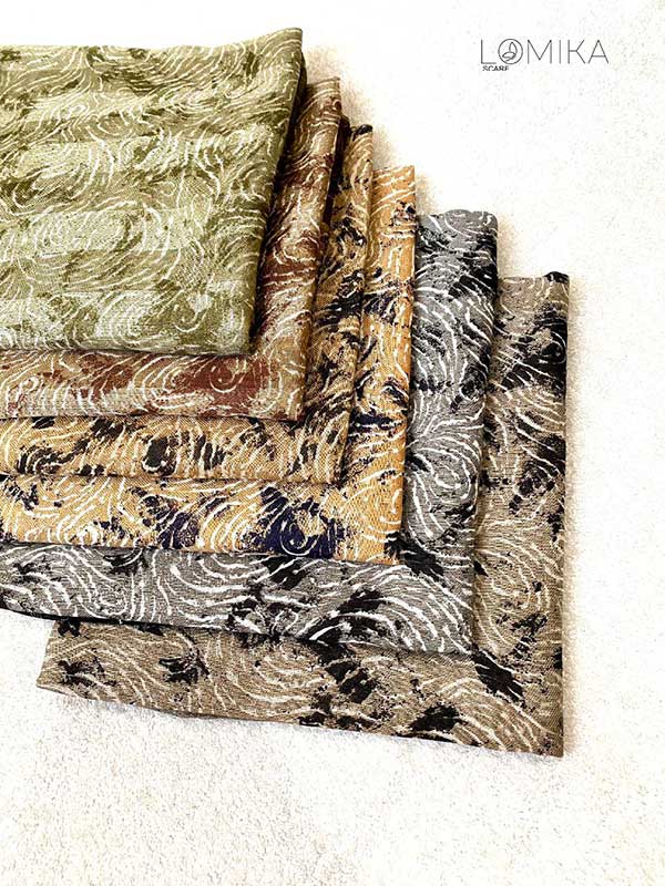 روسری چاپ خیس بسته6رنگی کد r144 (عمده)