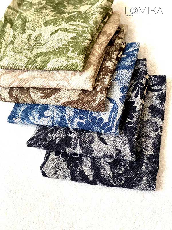 روسری پلیسه بسته6رنگی کد r125 (عمده)