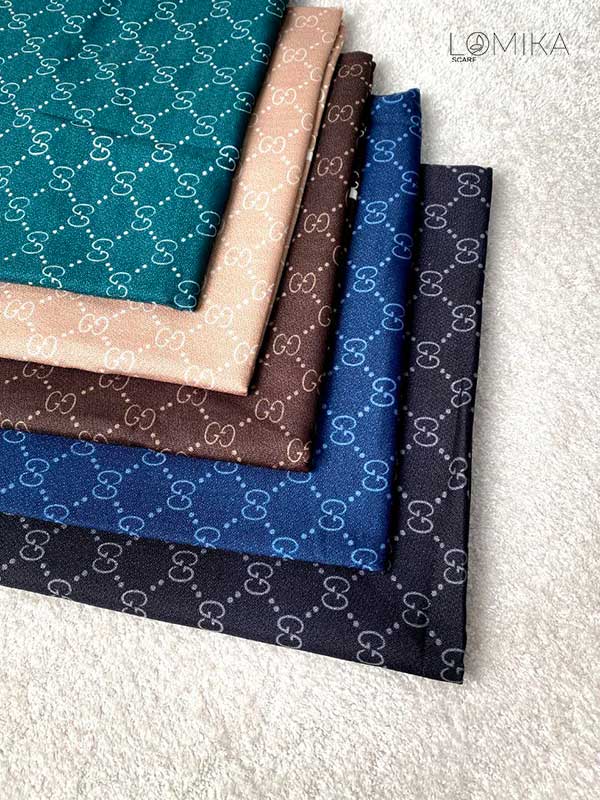 روسری گوچی بسته5رنگی کد r152 (عمده)