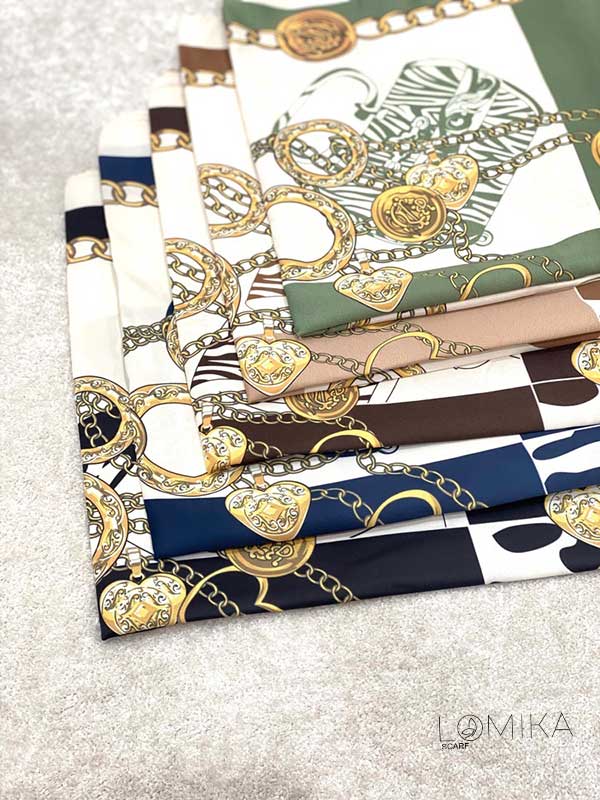 روسری ابریشم طوییل بسته6رنگی کد r156 (عمده)