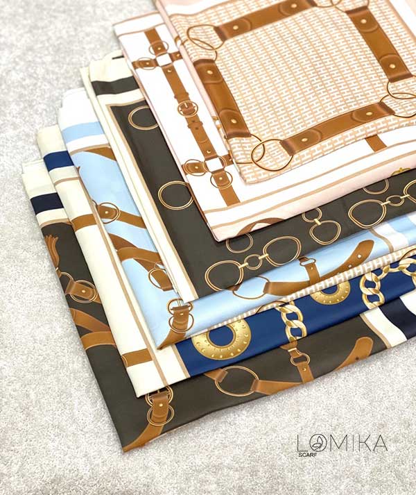 روسری ابریشم طوییل بسته6رنگی کد r158 (عمده)