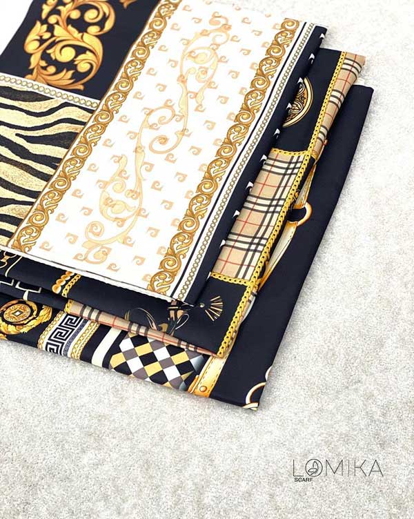 روسری ابریشم طوییل بسته3طرحی کد r161 (عمده)