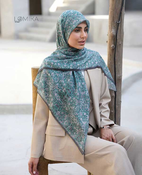 روسری گارزا دستدوز بسته5رنگی کد r167 (عمده)