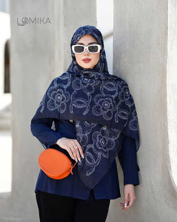 روسری گارزا دستدوز بسته3رنگی کد r169 (عمده)