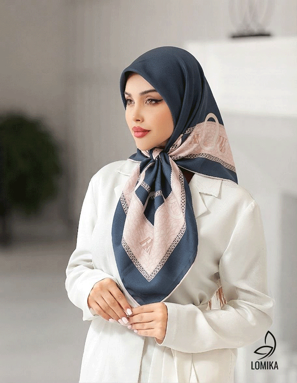 روسری حریردستدوز بسته3رنگی کد r206 (عمده)
