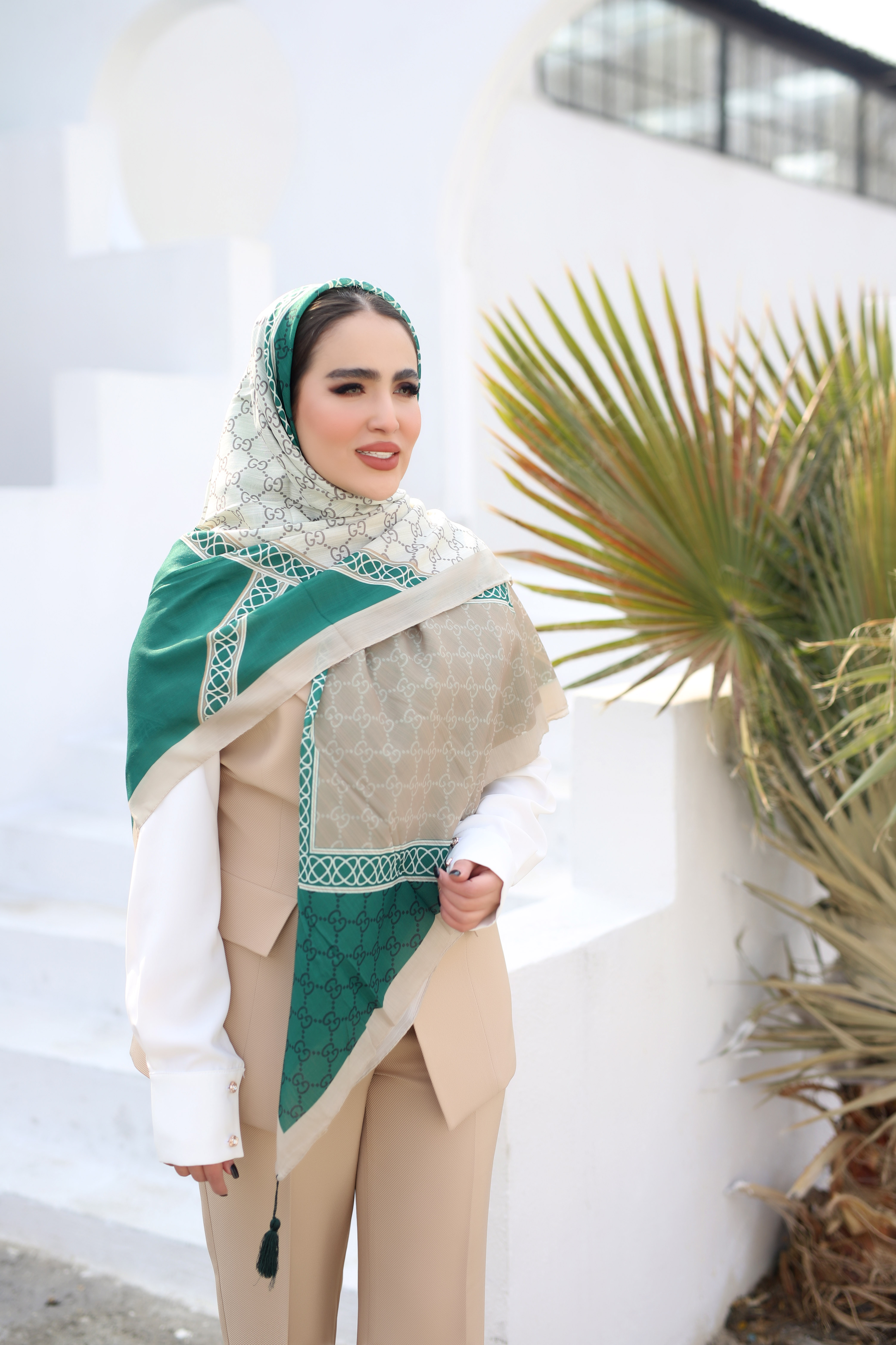 روسری نخی منگوله بسته6طرحی کدr1 (عمده)