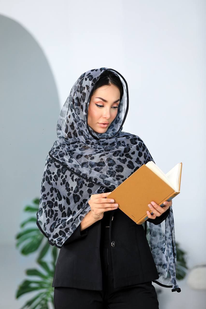 شال توری پلنگی سری انتخابی کد sh23 (عمده)
