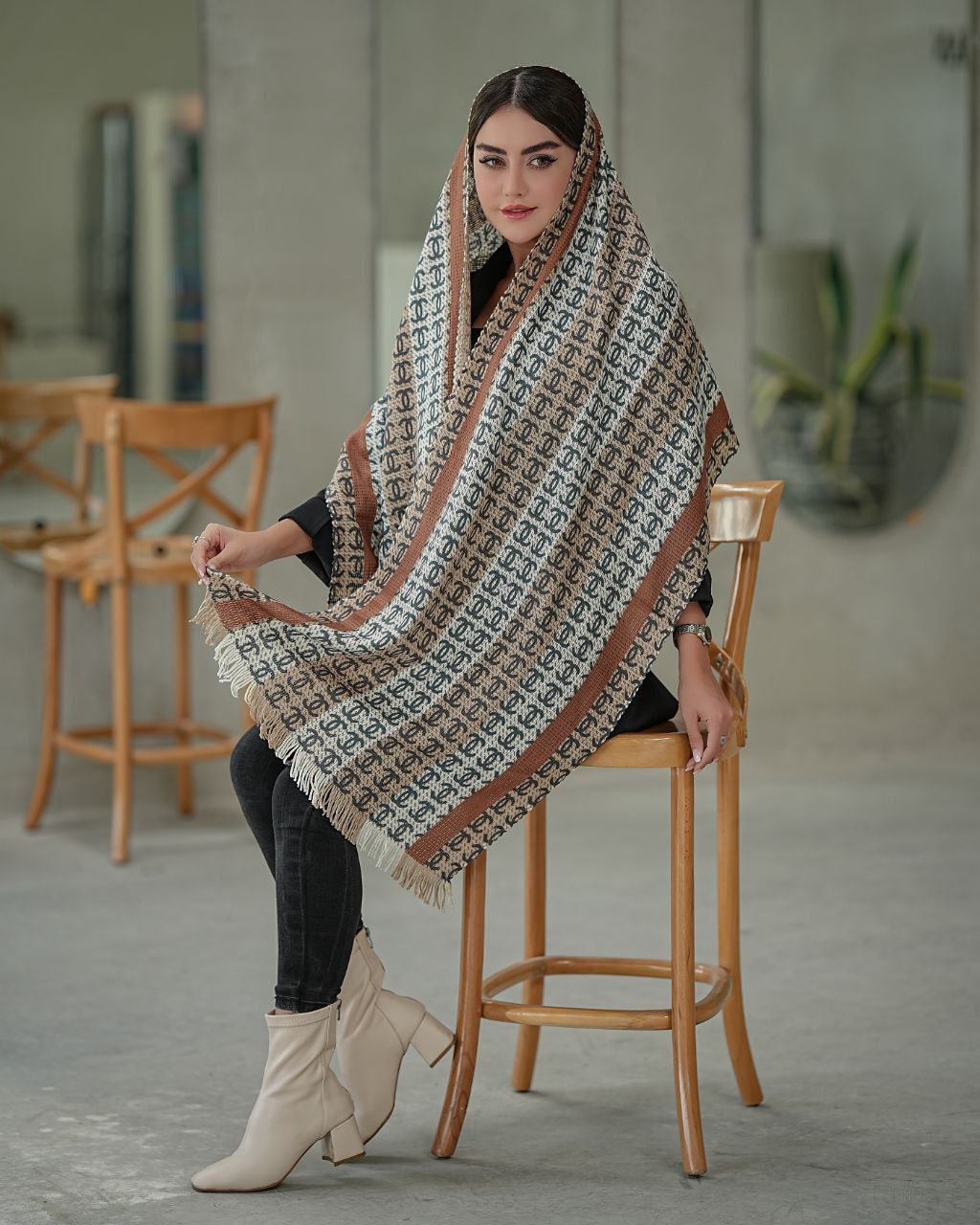شال بافت طرحبندی بسته6طرحی کد sc47 (عمده)