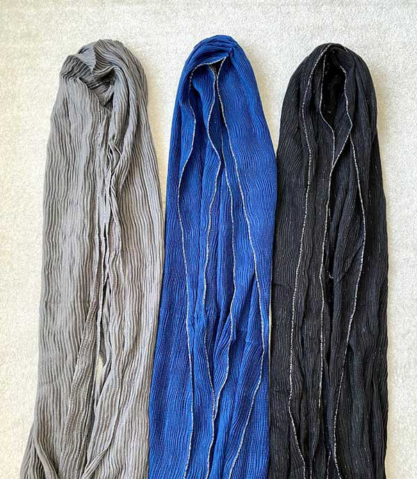 شال پلیسه دورلمه پاییزه بسته12رنگی کد ps11 (عمده)
