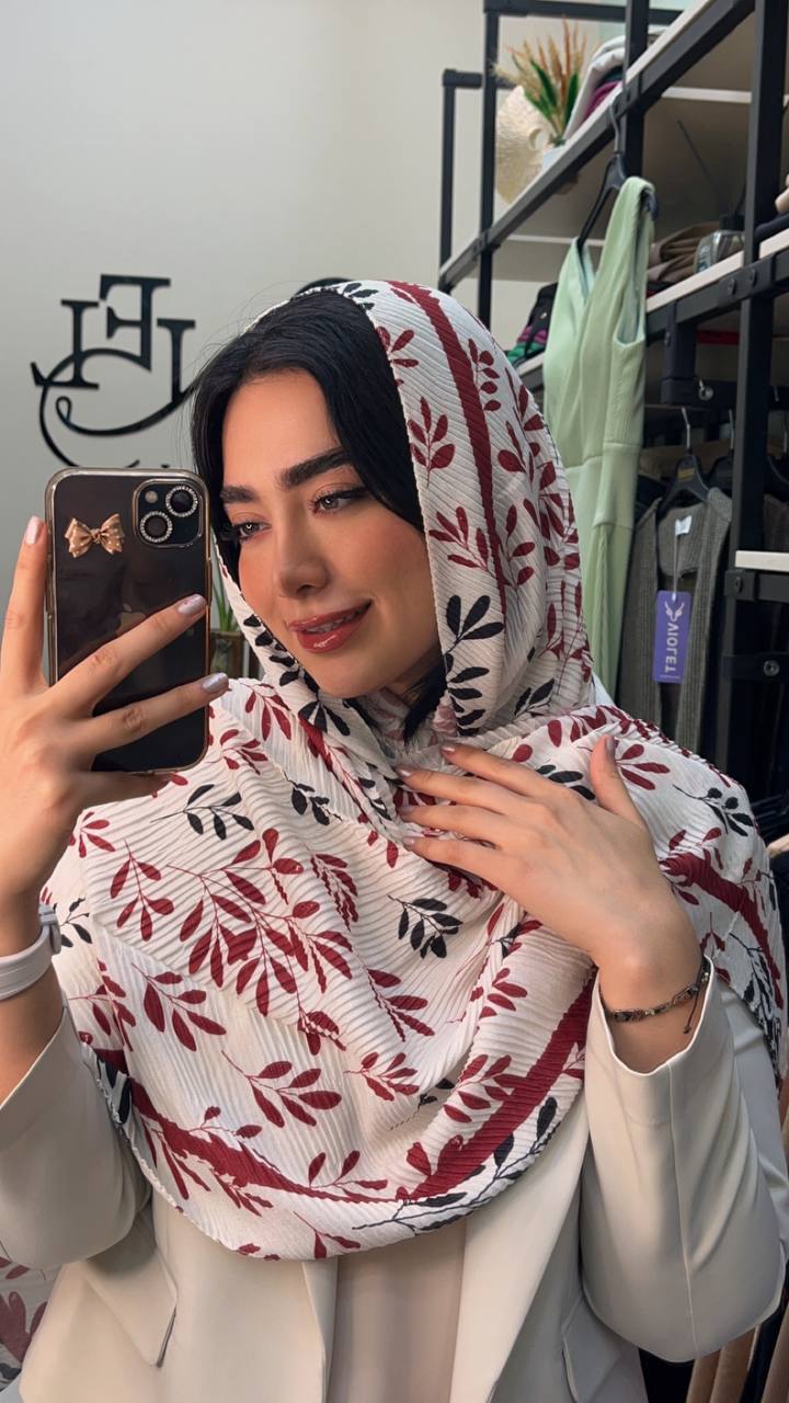 شال پلیسه پاییزه طرحبندی بسته10طرحی کد ps15 (عمده)