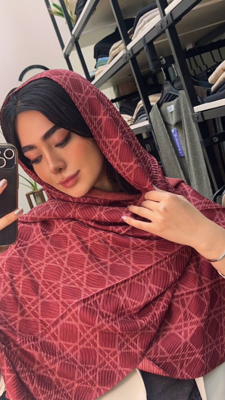 شال پلیسه البالویی بسته10طرحی کد ps21 (عمده)