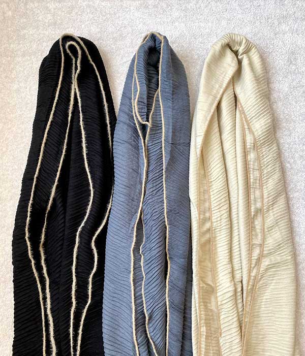 شال پلیسه پاییزه ژوور بسته12رنگی کد ps22 (عمده)
