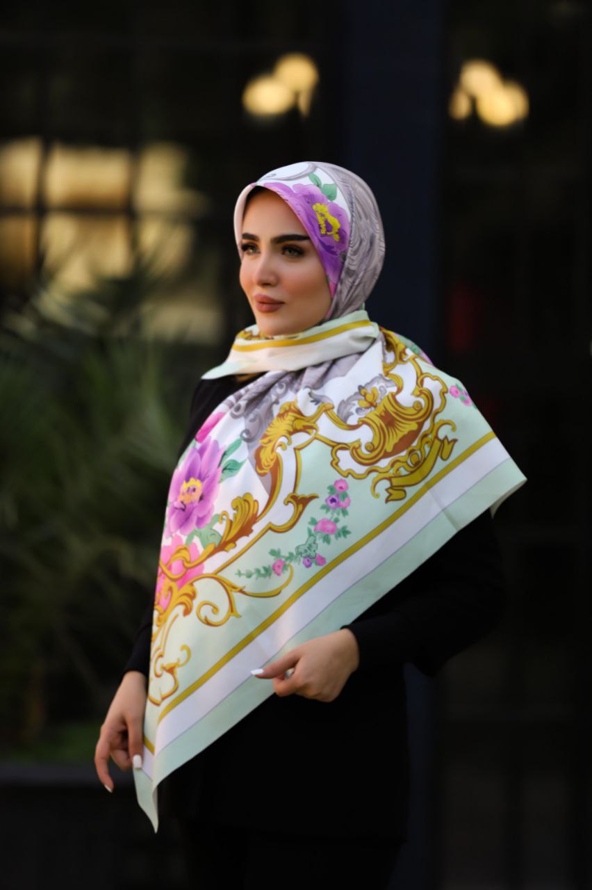 روسری ابریشم توییل بسته3رنگی کد rp7 (عمده)
