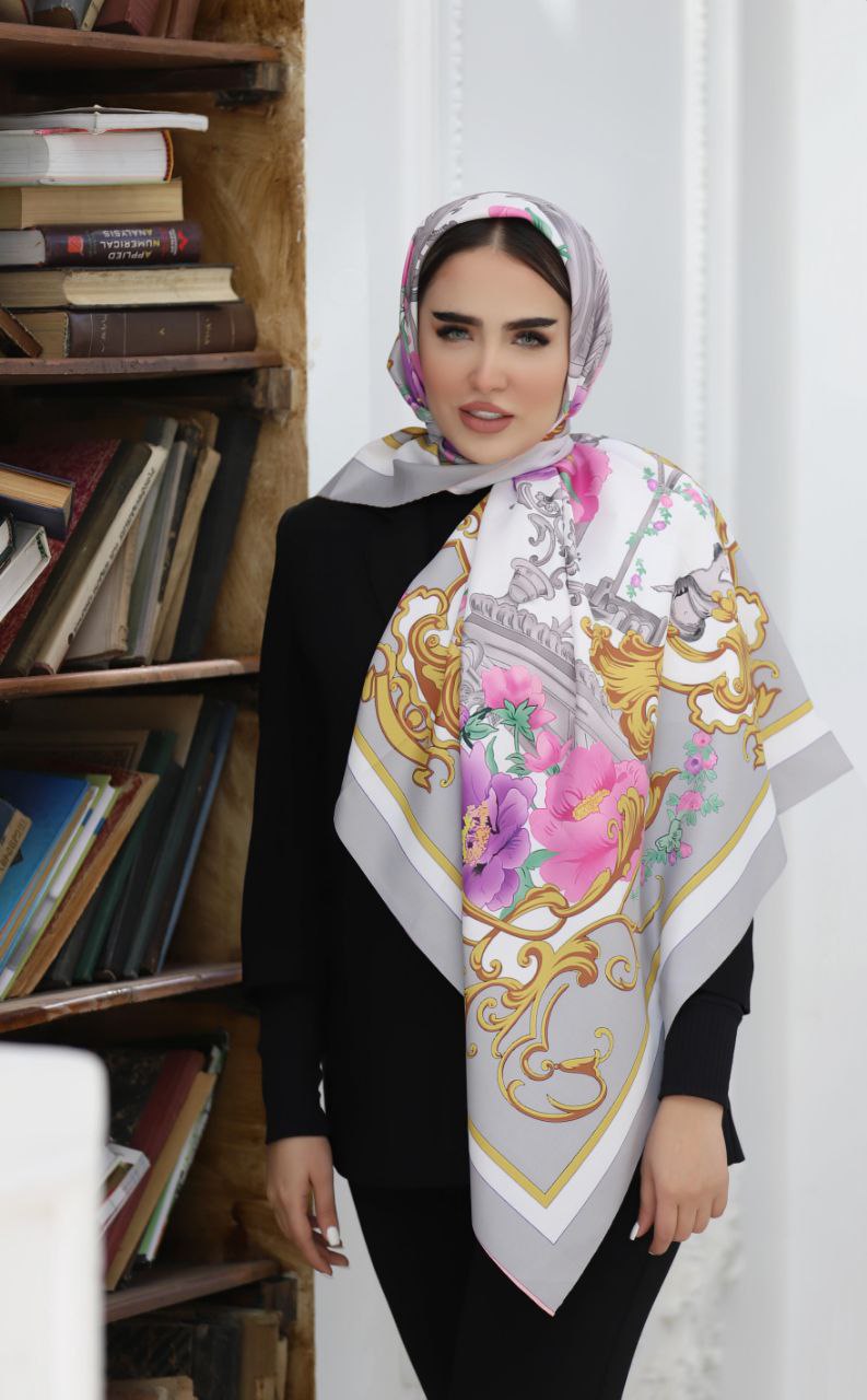 روسری ابریشم توییل بسته3رنگی کد rp7 (عمده)
