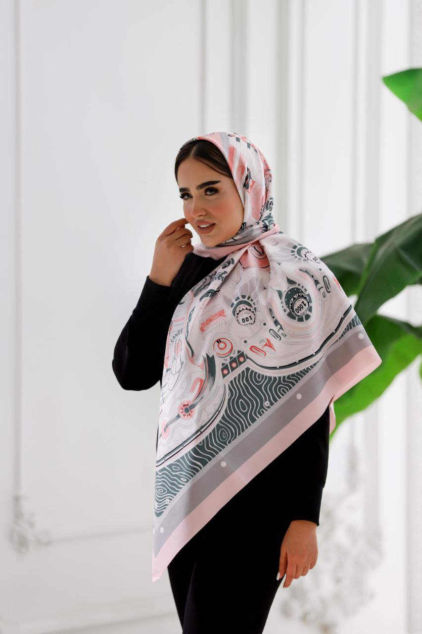 روسری ابریشم توییل بسته2رنگی کد rp10 (عمده)