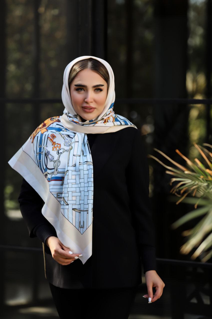 روسری ابریشم توییل بسته2رنگی کد rp14 (عمده)