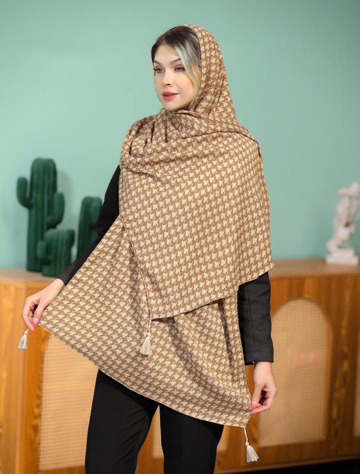 شال کریشه طرحدار بسته6رنگی کد sc59 (عمده)