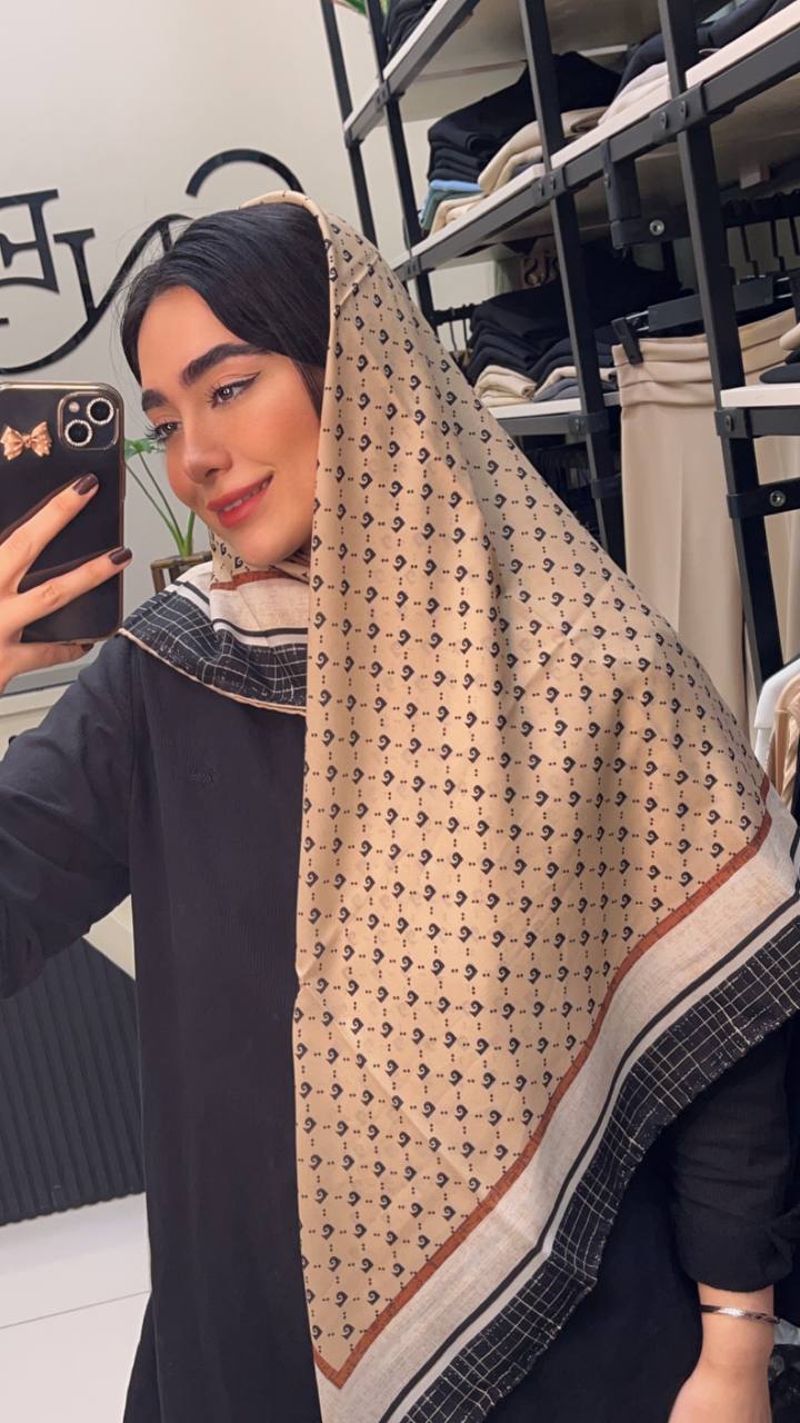 روسری حریر دستدوز بسته8طرحی کد r50 (عمده)