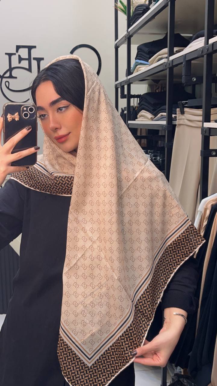 روسری حریر دستدوز بسته8طرحی کد r50 (عمده)