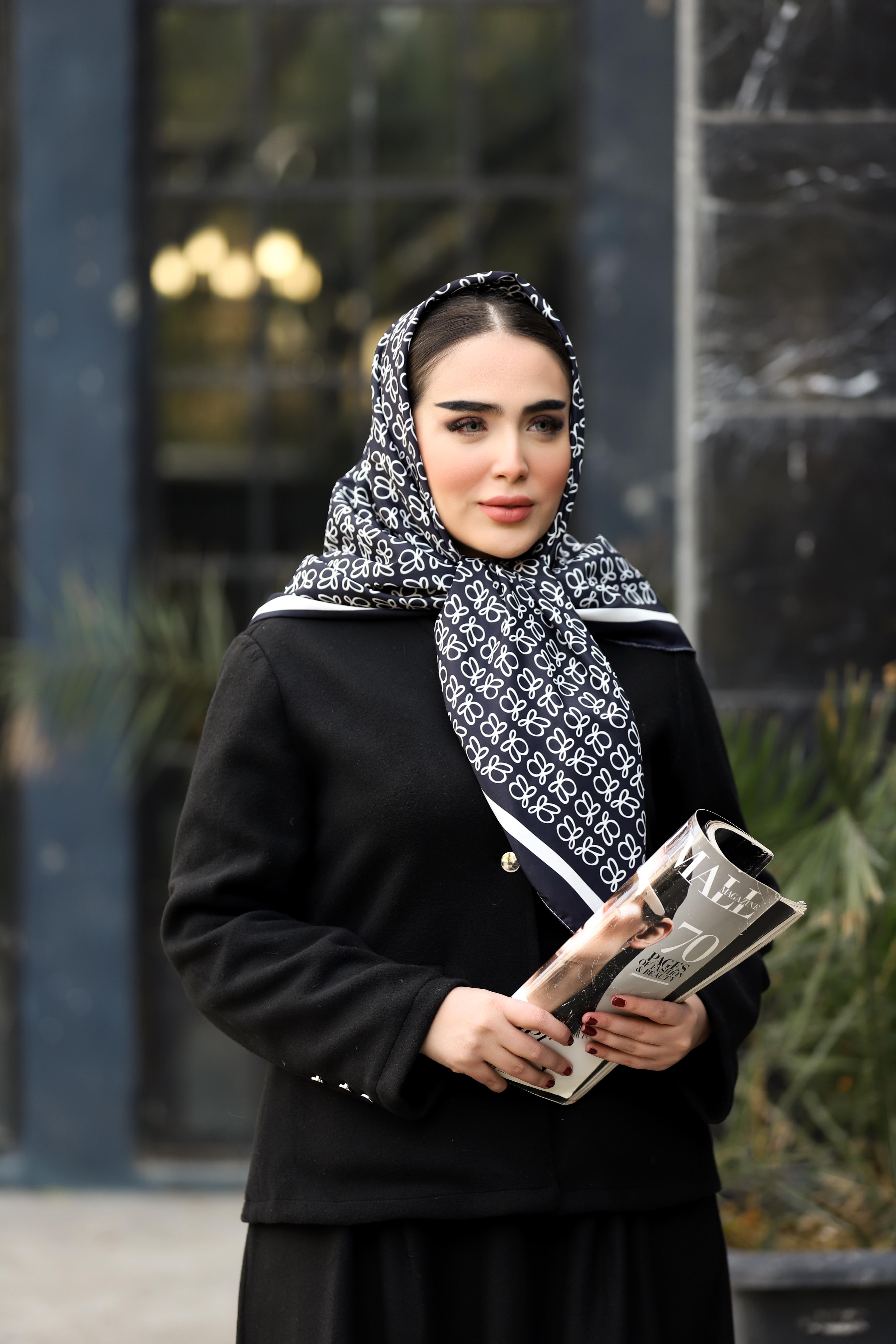 روسری ابریشم توییل بسته4رنگی کد rp54 (عمده)