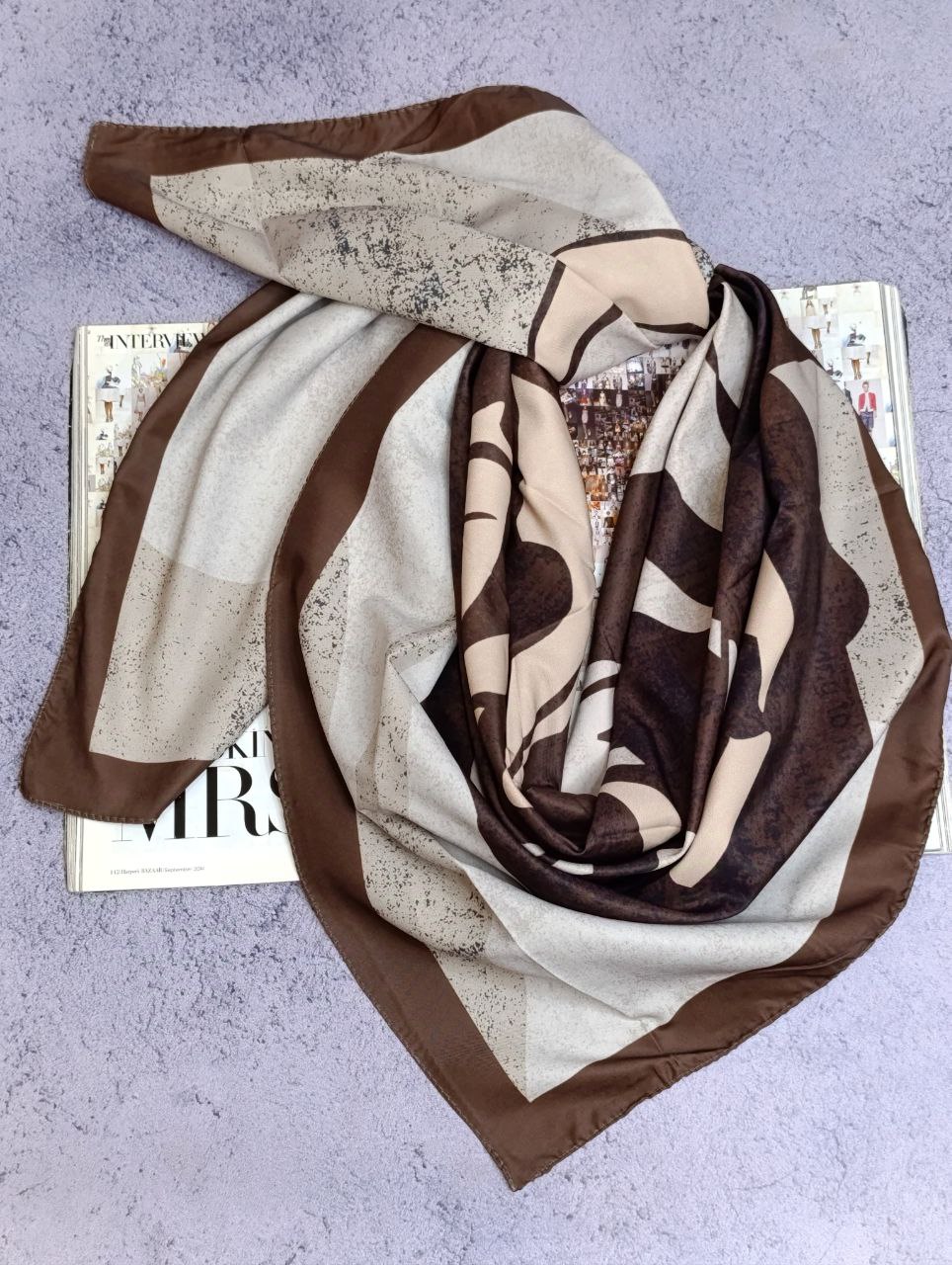 روسری ابریشم توییل بسته4رنگی کد rp55 (عمده)