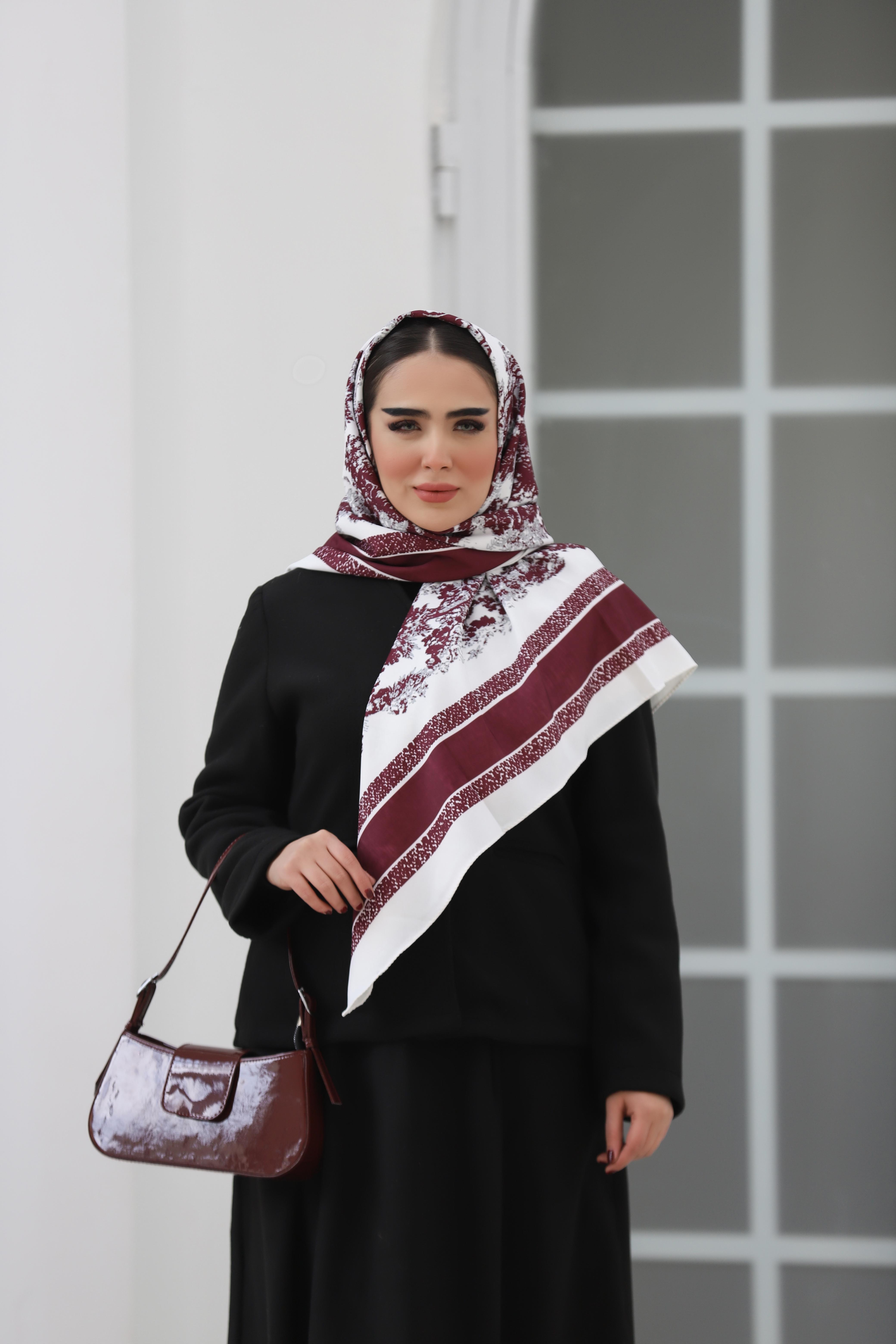 روسری ابریشم توییل بسته5رنگی کد rp57 (عمده)