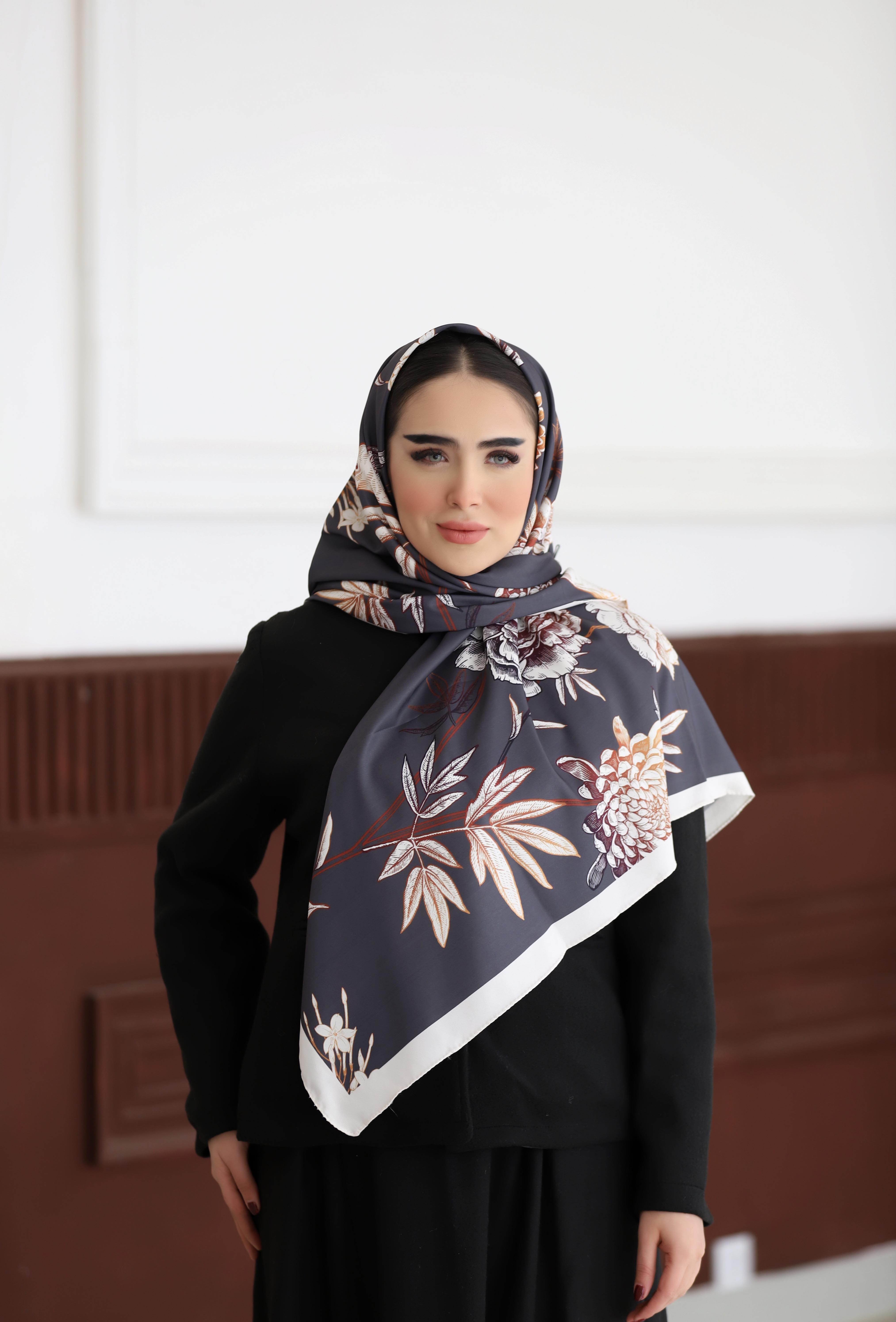 روسری ابریشم توییل بسته6رنگی کد rp58 (عمده)