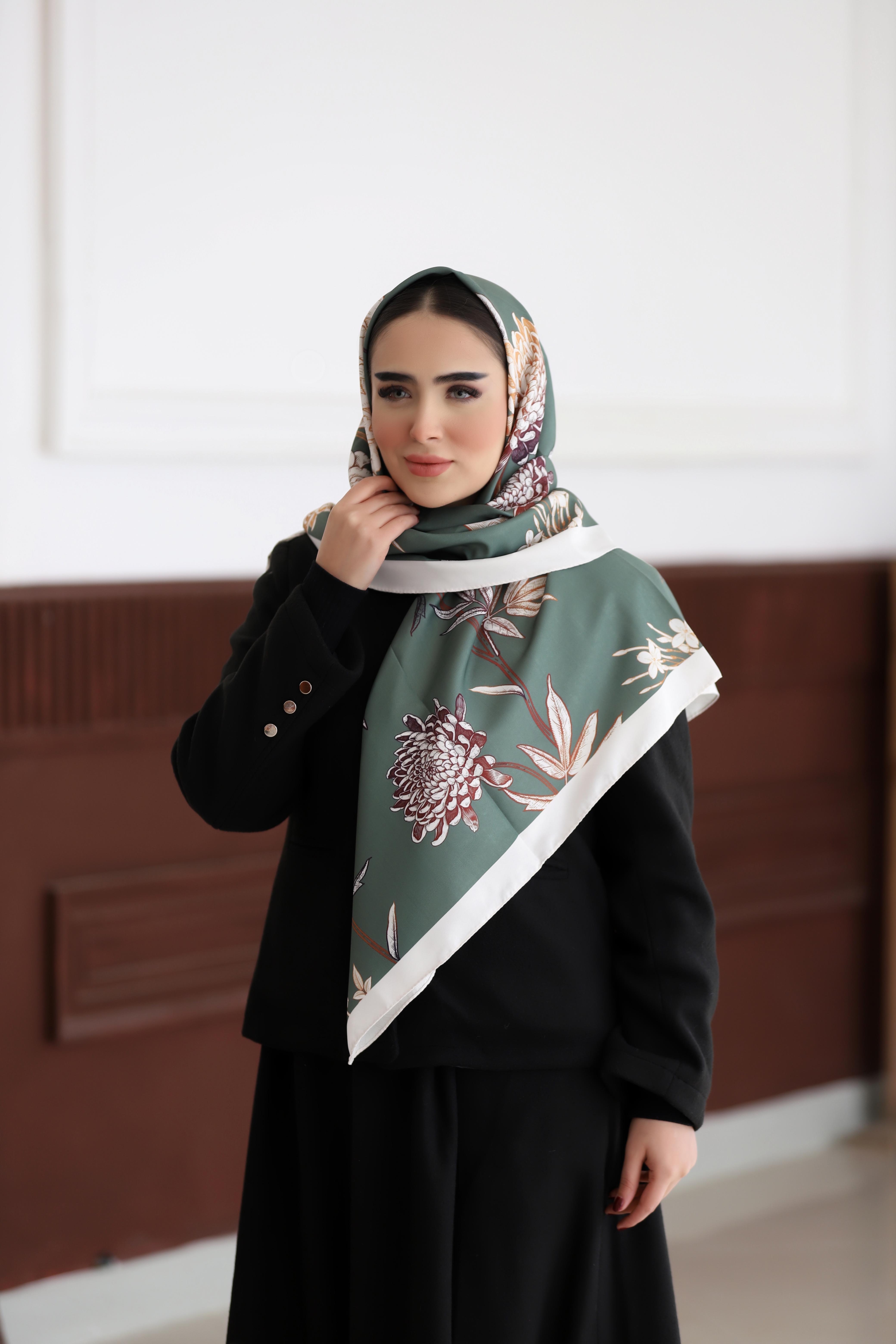 روسری ابریشم توییل بسته6رنگی کد rp58 (عمده)
