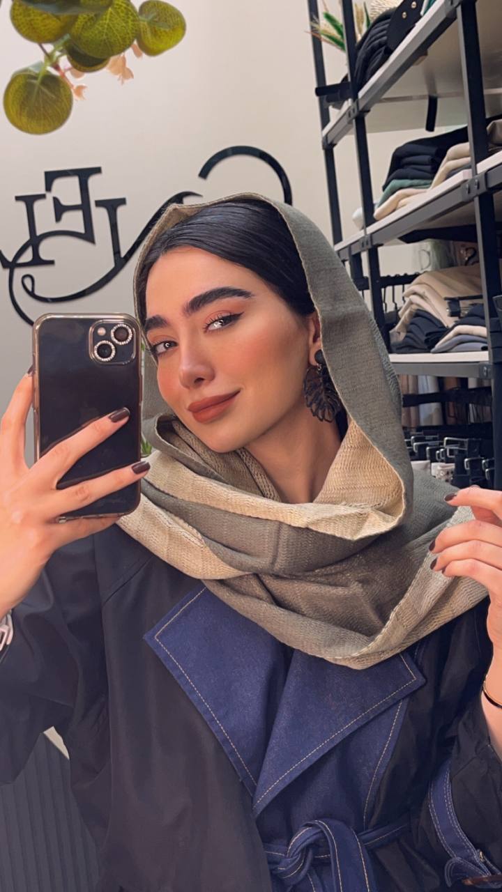 شال بافت دورو بسته8رنگی کد sz13 (عمده)