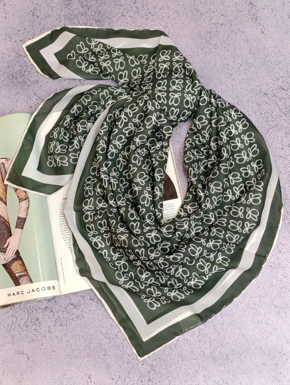 روسری حریر دستدوز بسته10رنگی کد r55 (عمده)
