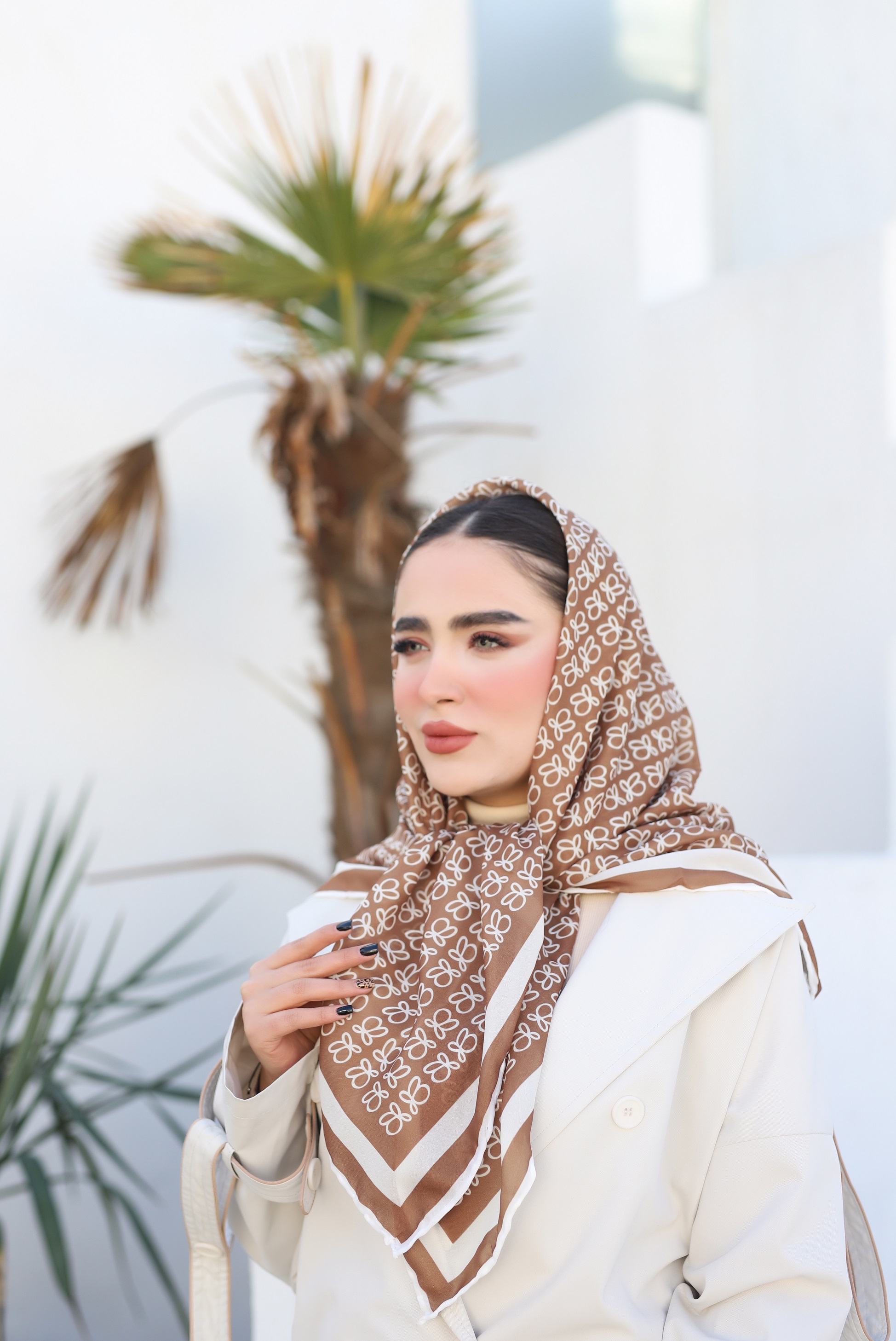 روسری حریر دستدوز بسته10رنگی کد r55 (عمده)