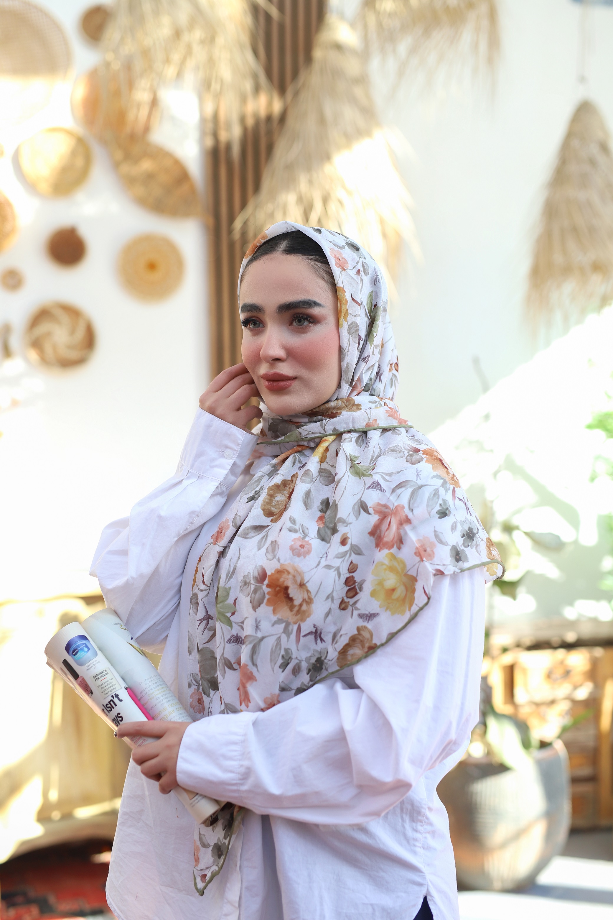 روسری حریردستدوز ابرنگی بسته10طرحی کد r56 (عمده)