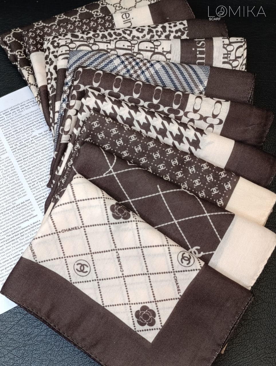 مینی اسکارف بسته10طرحی کد mp14 (عمده)