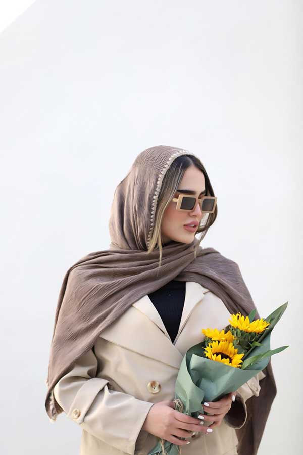 شال پلیسه دوربافت بسته16رنگی کد ps35 (عمده)
