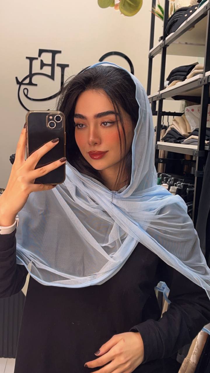 شال توری بسته12رنگی کد sm28 (عمده)