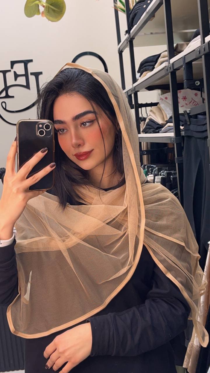 شال توری بسته12رنگی کد sm28 (عمده)