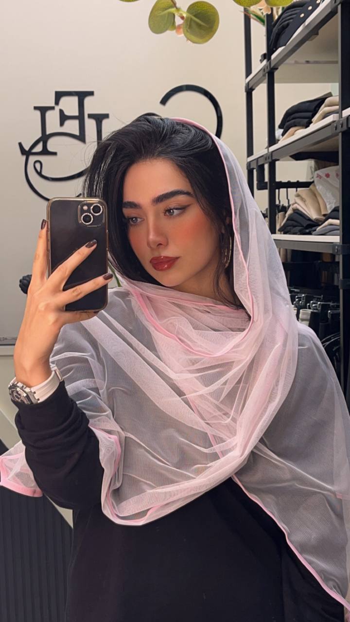 شال توری بسته12رنگی کد sm28 (عمده)