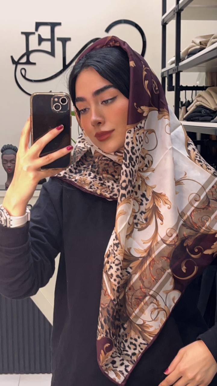 روسری حریر دستدوز بسته10رنگی کد r61 (عمده)