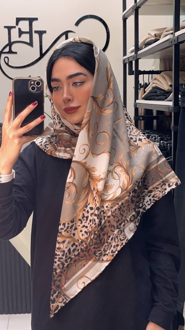 روسری حریر دستدوز بسته10رنگی کد r61 (عمده)