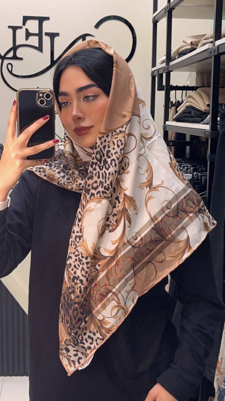 روسری حریر دستدوز بسته10رنگی کد r61 (عمده)