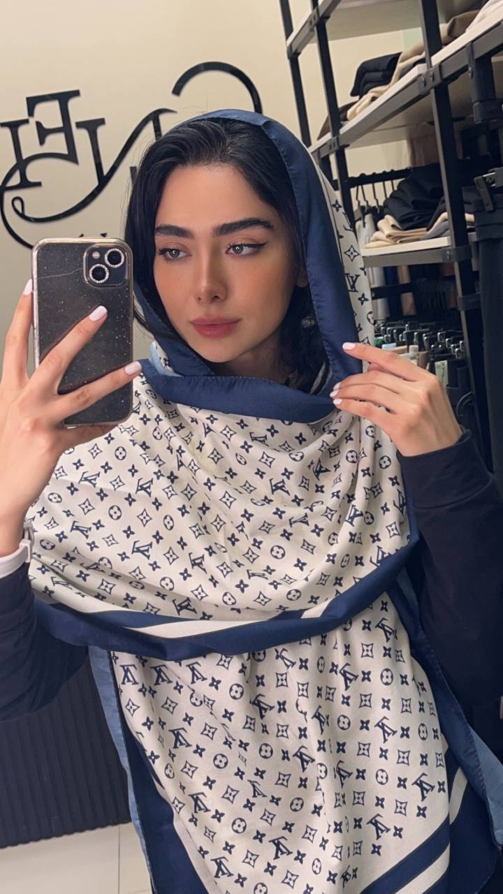 شال چاپی پک سورمه ای بسته10طرحی کد sh45 (عمده)