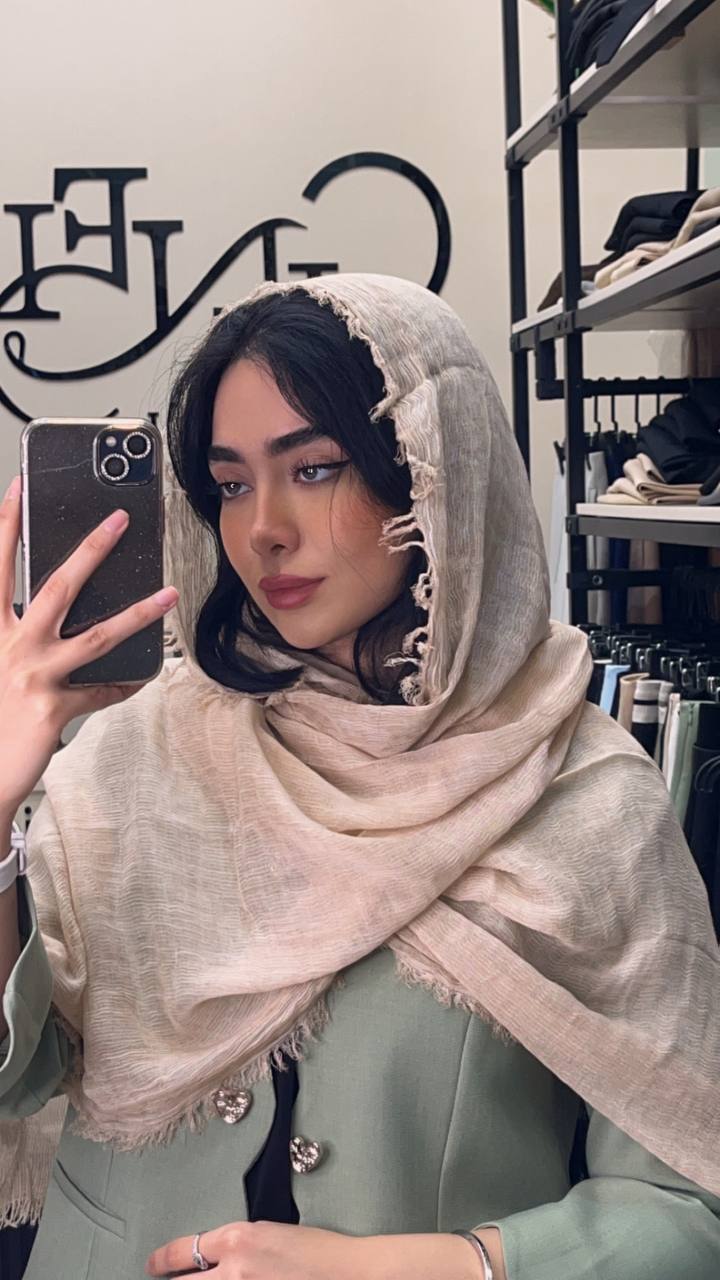 شال کنفی دور ریش وارداتی بسته12رنگی کد sa13 (عمده)