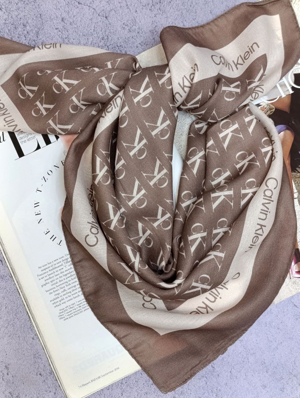 مینی اسکارف پک نسکافه ای بسته8طرحی کد mt27 (عمده)